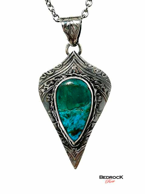 Arabesque Kingman Turquoise  Pendant Bedrock Rose