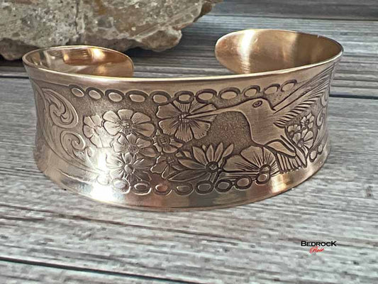 Irresistible Hummingbird Cuff Bedrock Rose